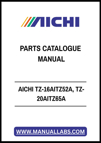 AICHI TZ-16AITZ52A, TZ-20AITZ65A PARTS CATALOGUE MANUAL - PDF FILE