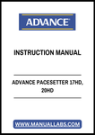 ADVANCE PACESETTER 17HD, 20HD INSTRUCTION MANUAL - PDF FILE