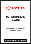 TOYOTA 5FBCU15, 30-5FBCU15 FORKLIFT TRUCK PARTS CATALOGUE MANUAL - PDF FILE
