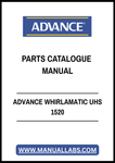 ADVANCE WHIRLAMATIC UHS 1520 PARTS CATALOGUE MANUAL - PDF FILE