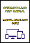 MODEL 450E AND 455E CRAWLER LOADER OPERATION AND TEST MANUAL - PDF