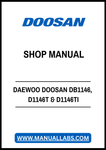 DAEWOO DOOSAN DB1146, D1146T & D1146TI DIESEL ENGINE SHOP MANUAL - PDF FILE