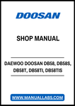 DAEWOO DOOSAN DB58, DB58S, DB58T, DB58TI, DB58TIS DIESEL ENGINE SHOP MANUAL - PDF FILE