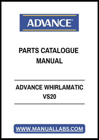 ADVANCE WHIRLAMATIC VS20 PARTS CATALOGUE MANUAL - PDF FILE