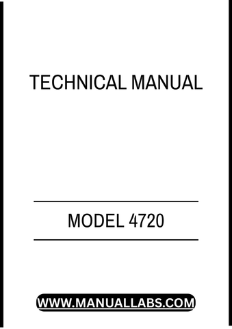 MODEL FORAGE HARVERSTER 4720 TECHNICAL MANUAL - PDF FILE