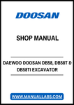 DAEWOO DOOSAN DB58, DB58T & DB58TI EXCAVATOR DIESEL ENGINE SHOP MANUAL - PDF FILE