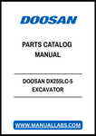 DOOSAN DX255LC-5 EXCAVATOR PARTS CATALOG MANUAL - PDF FILE