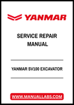 YANMAR SV100 EXCAVATOR SERVICE REPAIR MANUAL - PDF FILE