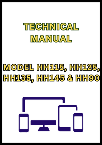 MODEL HH115, HH125, HH135, HH145 AND HH90 HYDRAULIC HAMMER TECHNICAL MANUAL - PDF