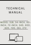 MODEL 31B, 54-INCH, 60-INCH, 72-INCH, 54D, 60D, 62D, 72D, 261, 272, 74, 84, 47 AND 59 SNOWBLOWER TECHNICAL MANUAL - PDF