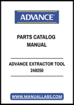ADVANCE EXTRACTOR TOOL 249250 PARTS CATALOG MANUAL - PDF FILE