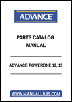 ADVANCE POWERONE 12, 15 PARTS CATALOG MANUAL - PDF FILE