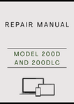 MODEL 200D AND 200DLC CRAWLER EXCAVATOR REPAIR MANUAL - PDF
