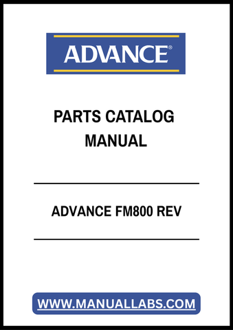 ADVANCE FM800 REV PARTS CATALOG MANUAL - PDF FILE
