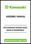 1979 KAWASAKI INVADER SS340, SS440-A2 SNOWMOBILE ASSEMBLY MANUAL - PDF FILE