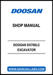 DOOSAN DX700LC EXCAVATOR SHOP MANUAL - PDF FILE