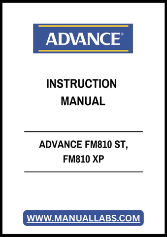 ADVANCE FM810 ST, FM810 XP INSTRUCTION MANUAL - PDF FILE