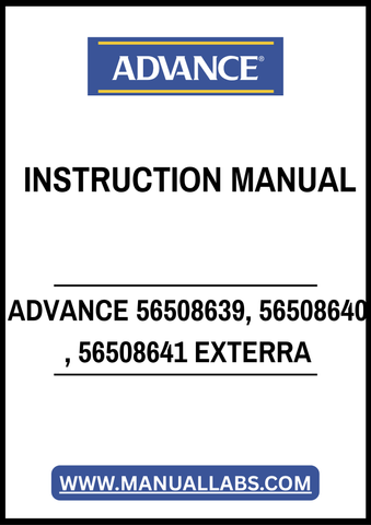 ADVANCE 56508639, 56508640 , 56508641 EXTERRA INSTRUCTION MANUAL – PDF FILE