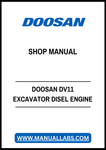 DOOSAN DV11 EXCAVATOR DISEL ENGINE SHOP MANUAL - PDF FILE