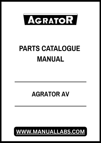 AGRATOR AV PARTS CATALOGUE MANUAL - PDF FILE