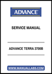 ADVANCE TERRA 3700B SERVICE MANUAL - PDF FILE