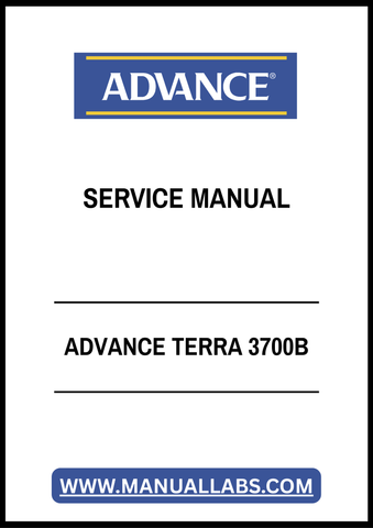 ADVANCE TERRA 3700B SERVICE MANUAL - PDF FILE