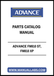 ADVANCE FM810 ST, FM810 XP PARTS CATALOG MANUAL - PDF FILE