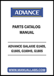 ADVANCE GALAXIE G140S, G160S, G160HS, G180S PARTS CATALOG MANUAL - PDF FILE