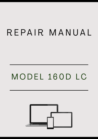 MODEL 160D LC CRAWLER EXCAVATOR REPAIR MANUAL - PDF