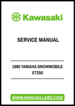 1980 YAMAHA SNOWMOBILE ET250 SERVICE MANUAL - PDF FILE