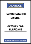 ADVANCE 700E HURRICANE PARTS CATALOG MANUAL – PDF FILE