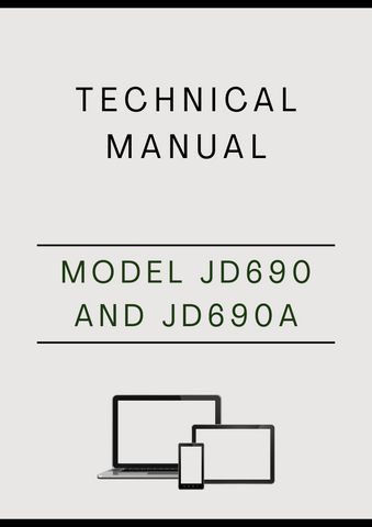 MODEL JD690 AND JD690A CRAWLER EXCAVATOR TECHNICAL MANUAL - PDF