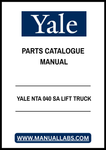 YALE NTA 040 SA LIFT TRUCK PARTS CATALOGUE MANUAL - PDF FILE