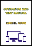 MODEL 400G CRAWLER DOZER OPERATION AND TEST MANUAL - PDF