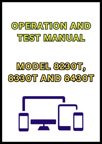 MODEL 8230T, 8330T AND 8430T TRACKED TRACTOR OPERATION AND TEST MANUAL - PDF