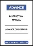 ADVANCE QUICKSTAR B INSTRUCTION MANUAL - PDF FILE