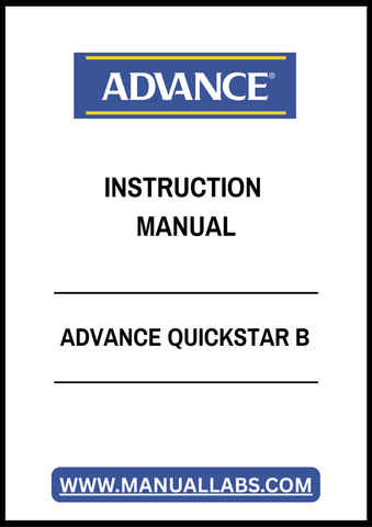 ADVANCE QUICKSTAR B INSTRUCTION MANUAL - PDF FILE