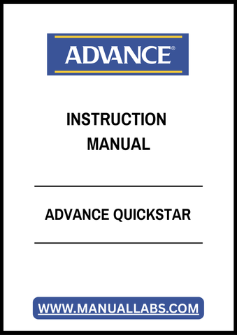 ADVANCE QUICKSTAR INSTRUCTION MANUAL - PDF FILE