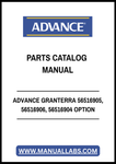 ADVANCE GRANTERRA 56516905, 56516906, 56516904 OPTION PARTS CATALOG MANUAL - PDF FILE