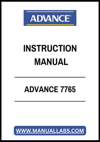 ADVANCE 7765 INSTRUCTION MANUAL – PDF FILE
