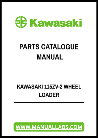KAWASAKI 115ZV-2 WHEEL LOADER PARTS CATALOGUE MANUAL - PDF FILE