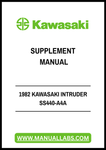 1982 KAWASAKI INTRUDER SS440-A4A SUPPLEMENT MANUAL - PDF FILE