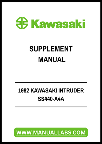 1982 KAWASAKI INTRUDER SS440-A4A SUPPLEMENT MANUAL - PDF FILE