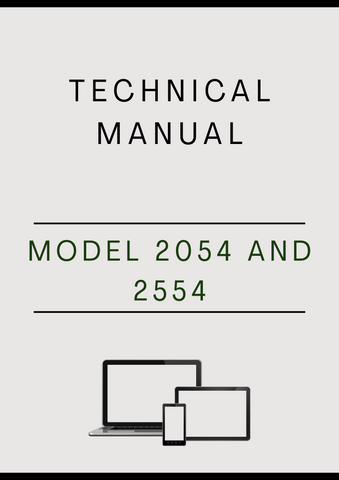 MODEL 2054 AND 2554 EXCAVATOR LOGGER TECHNICAL MANUAL - PDF