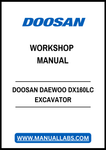 DOOSAN DAEWOO DX160LC EXCAVATOR WORKSHOP MANUAL - PDF FILE