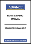 ADVANCE RELIAVAC 12HP PARTS CATALOG MANUAL - PDF FILE