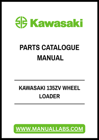 KAWASAKI 135ZV WHEEL LOADER PARTS CATALOGUE MANUAL - PDF FILE
