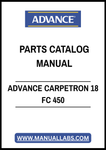 ADVANCE CARPETRON 18 FC 450 PARTS CATALOG MANUAL - PDF FILE