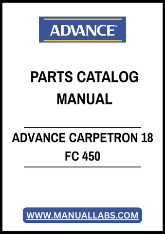 ADVANCE CARPETRON 18 FC 450 PARTS CATALOG MANUAL - PDF FILE