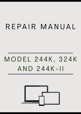 MODEL 244K, 324K AND 244K-II COMPACT 4WD LOADER REPAIR MANUAL - PDF